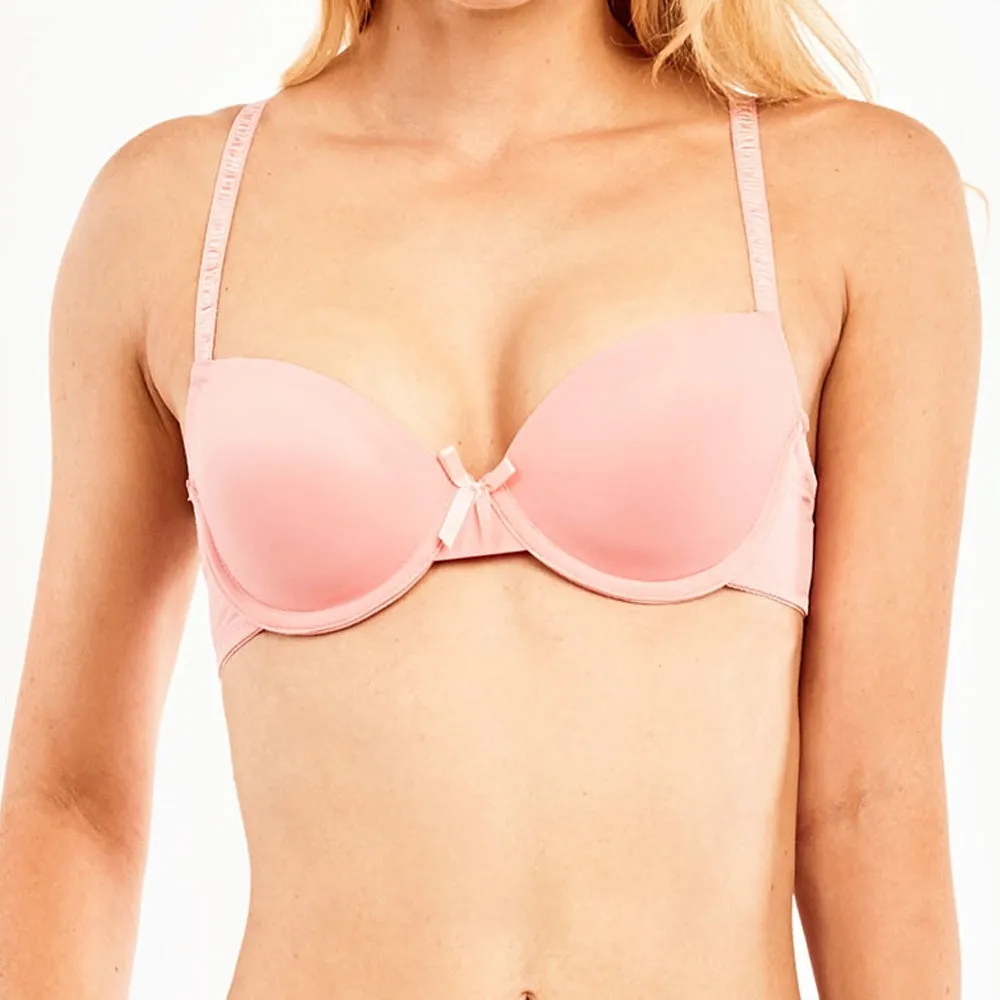 6 Pack Women's Comfort Demi Cup Bra Solid Seamless Underwire Support Padded 36A