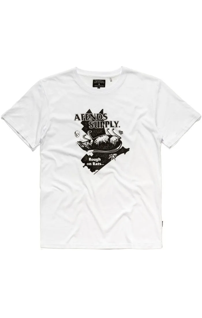 Afends Mens Rough On Rats - Standard Fit Tee
