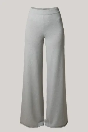 Akeem Cashmere Wide-Leg Pants In Pumice