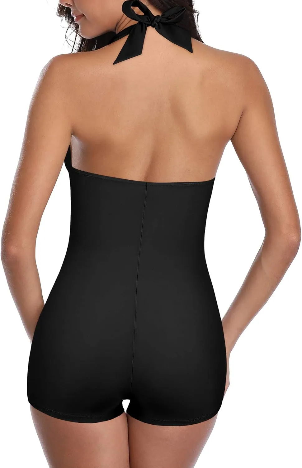 American Trends One Piece Bathing Suit for Women Vinatge Womens Swimsuits Tummy Control Athletic Rerto Womens Swimwear
