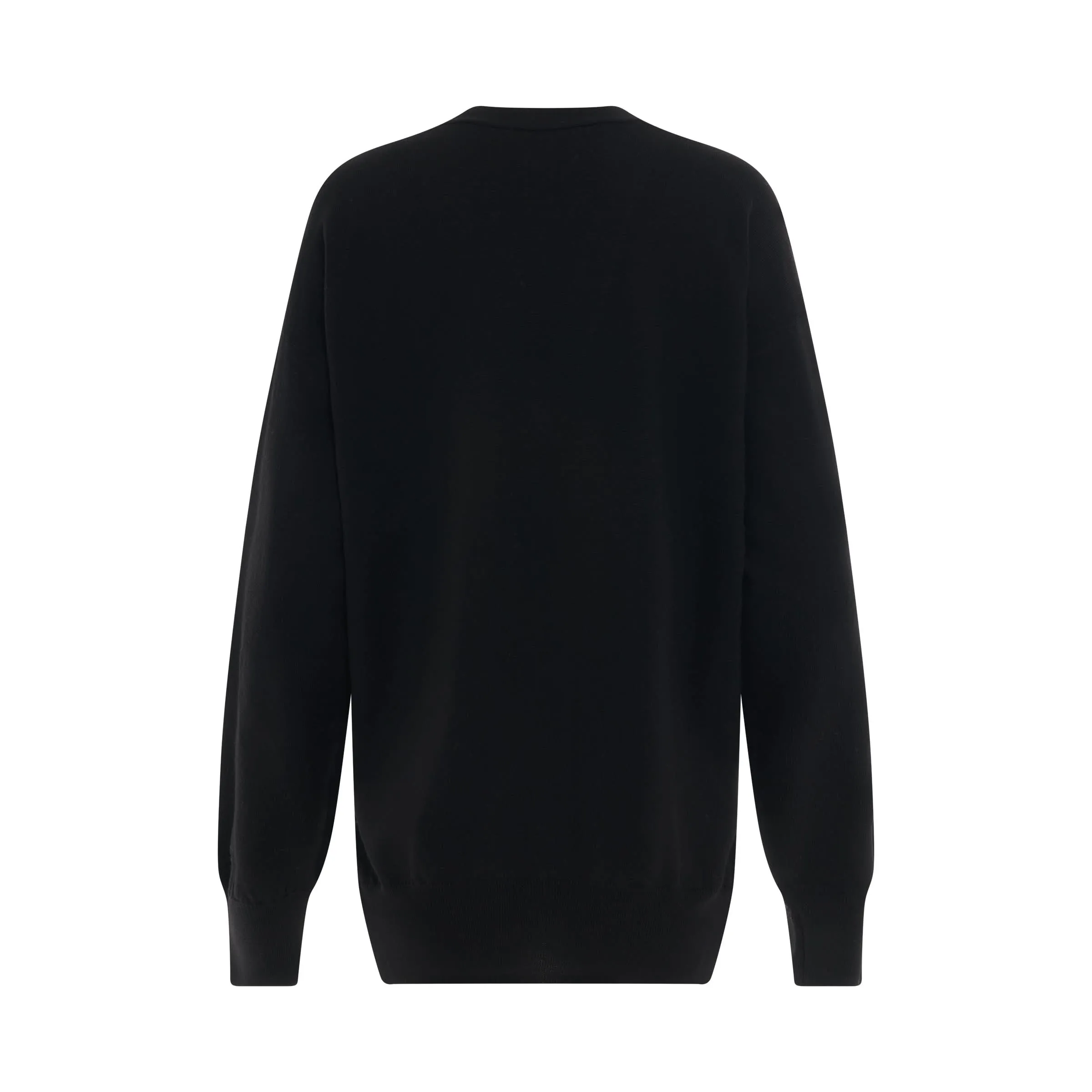 Anagram Pocket Cardigan in Black