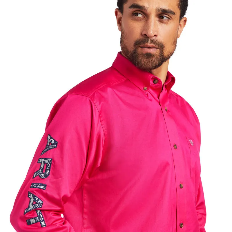 ARIAT MEN'S TEAM LOGO TWILL CLASSIC FIT SHIRT- 10040656