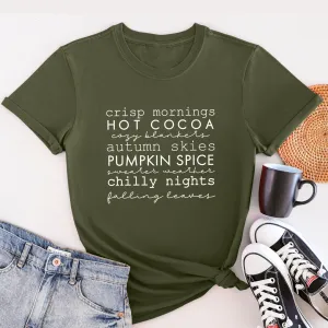 Autumn Days Khaki T-Shirt