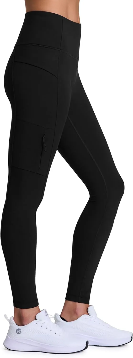 Avalanche Full Length Hiking Legging for Women, Ultra Soft Squat Proof Outdoor Workout Leggings with Cargo, Zipper Pockets