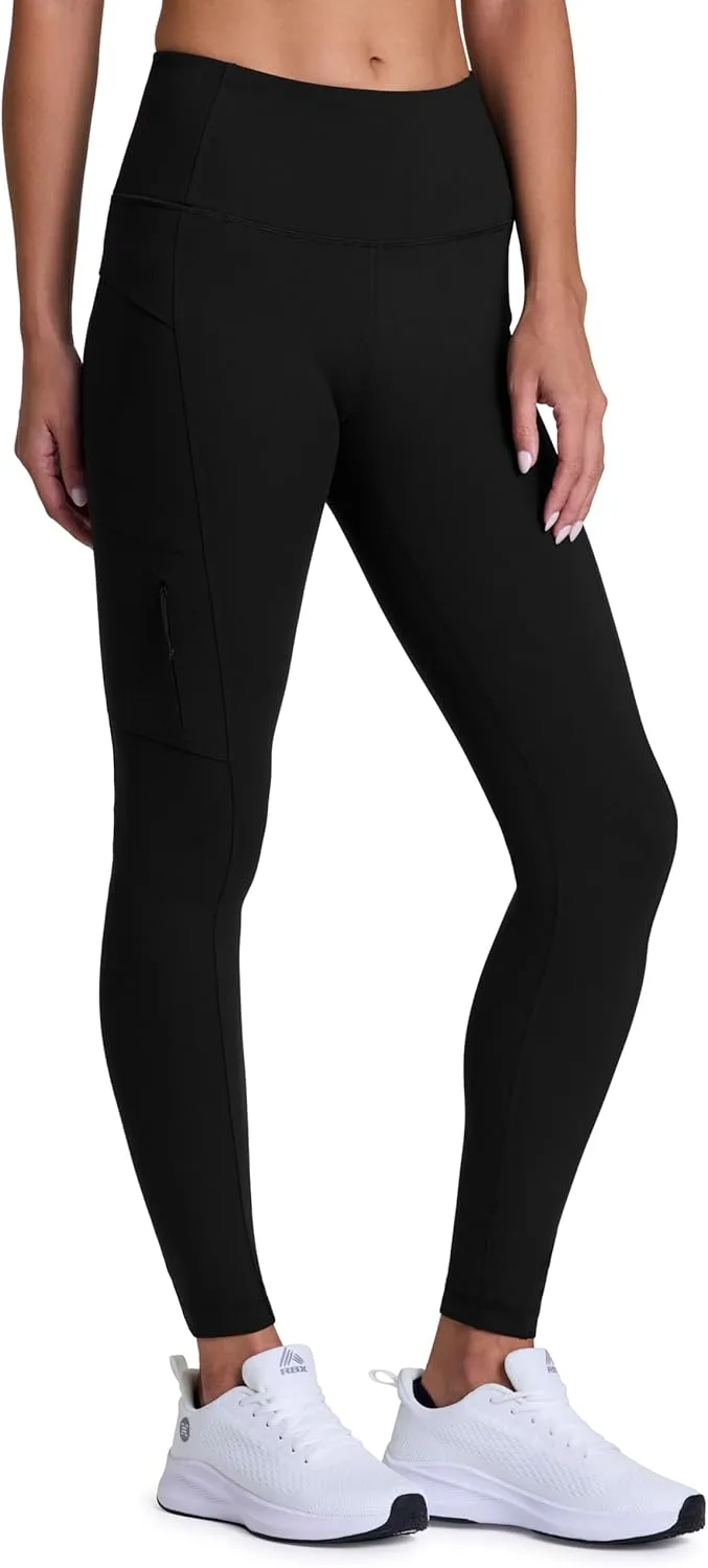 Avalanche Full Length Hiking Legging for Women, Ultra Soft Squat Proof Outdoor Workout Leggings with Cargo, Zipper Pockets