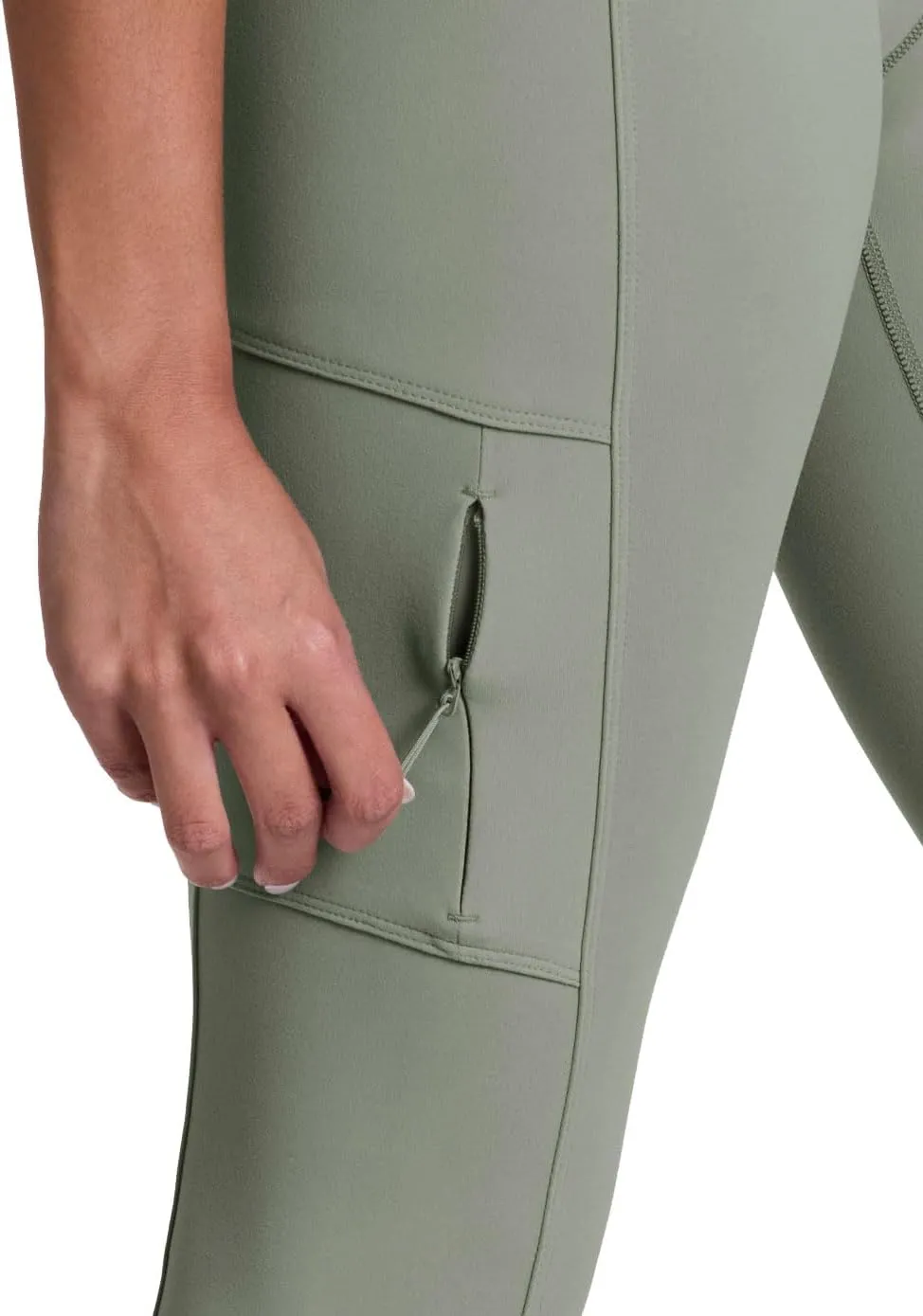 Avalanche Full Length Hiking Legging for Women, Ultra Soft Squat Proof Outdoor Workout Leggings with Cargo, Zipper Pockets