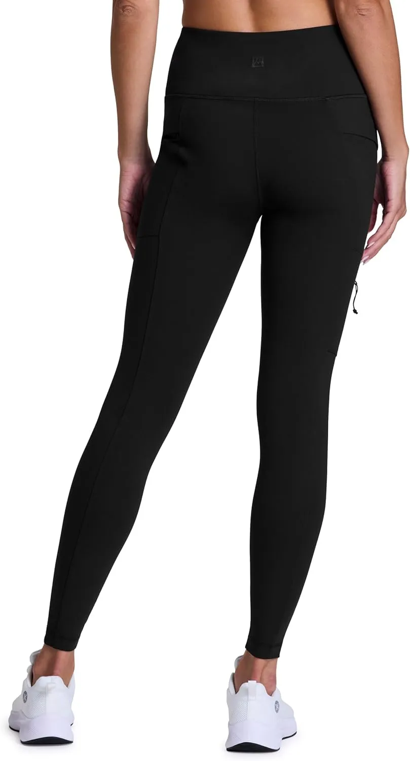 Avalanche Full Length Hiking Legging for Women, Ultra Soft Squat Proof Outdoor Workout Leggings with Cargo, Zipper Pockets