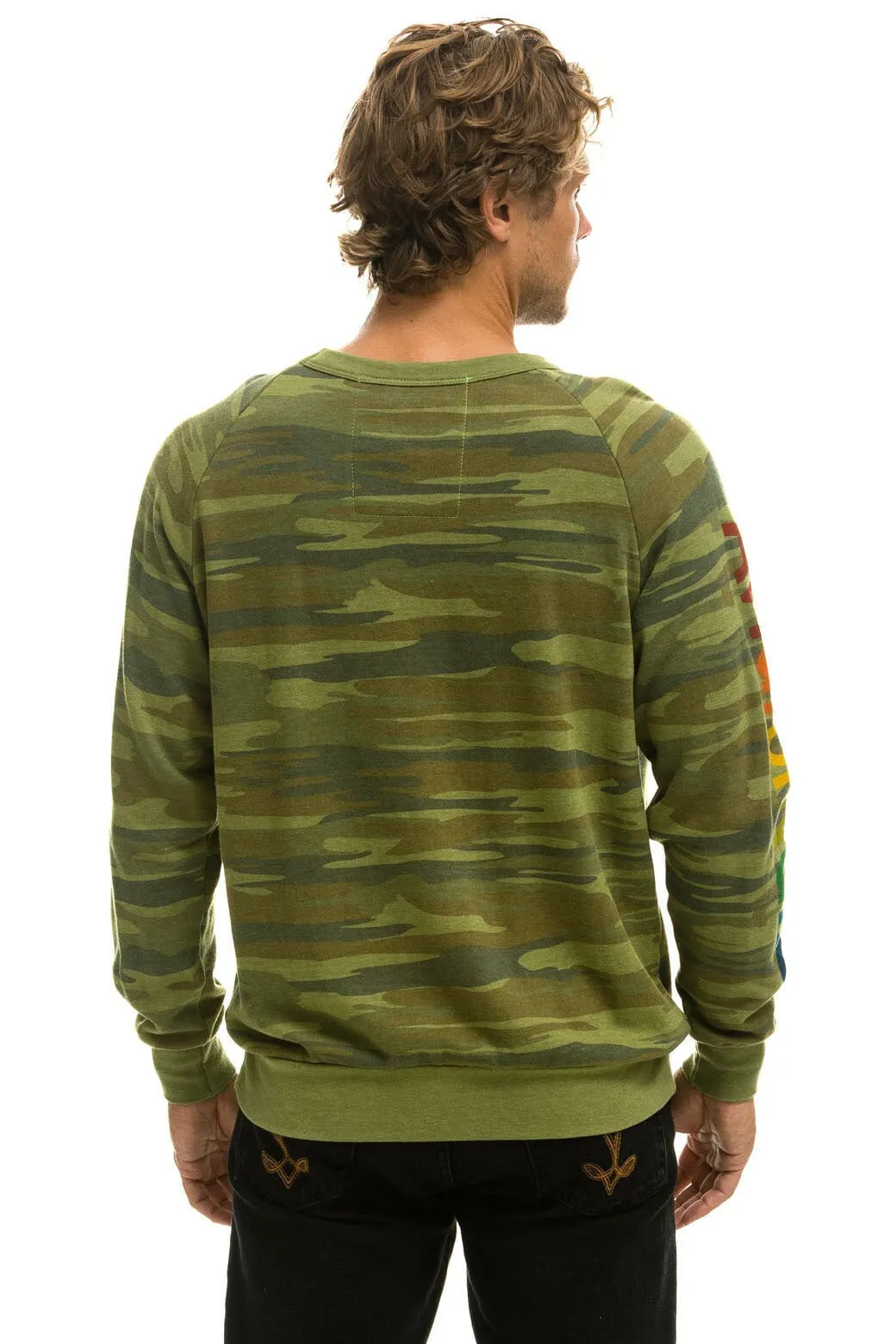 AVIATOR NATION HA - CREW SWEATSHIRT CAMO