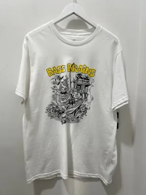 BASS BRAINS MONSTER SS TEE - WHITE