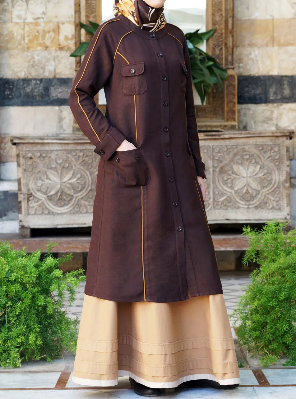 Bias Trim Linen Jacket