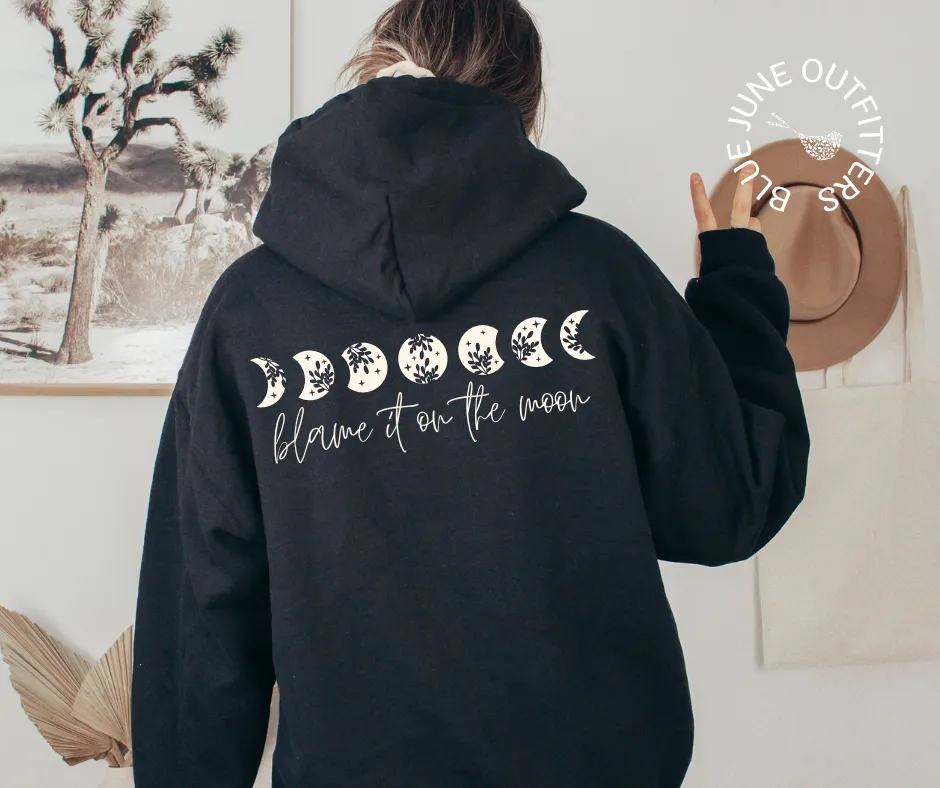 Blame It On The Moon | Boho Hoodie