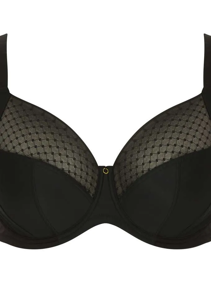 Bliss Full Cup Bra In Noir - Sculptresse