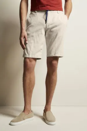 Bugatti - Bermuda with drawstring, Beige