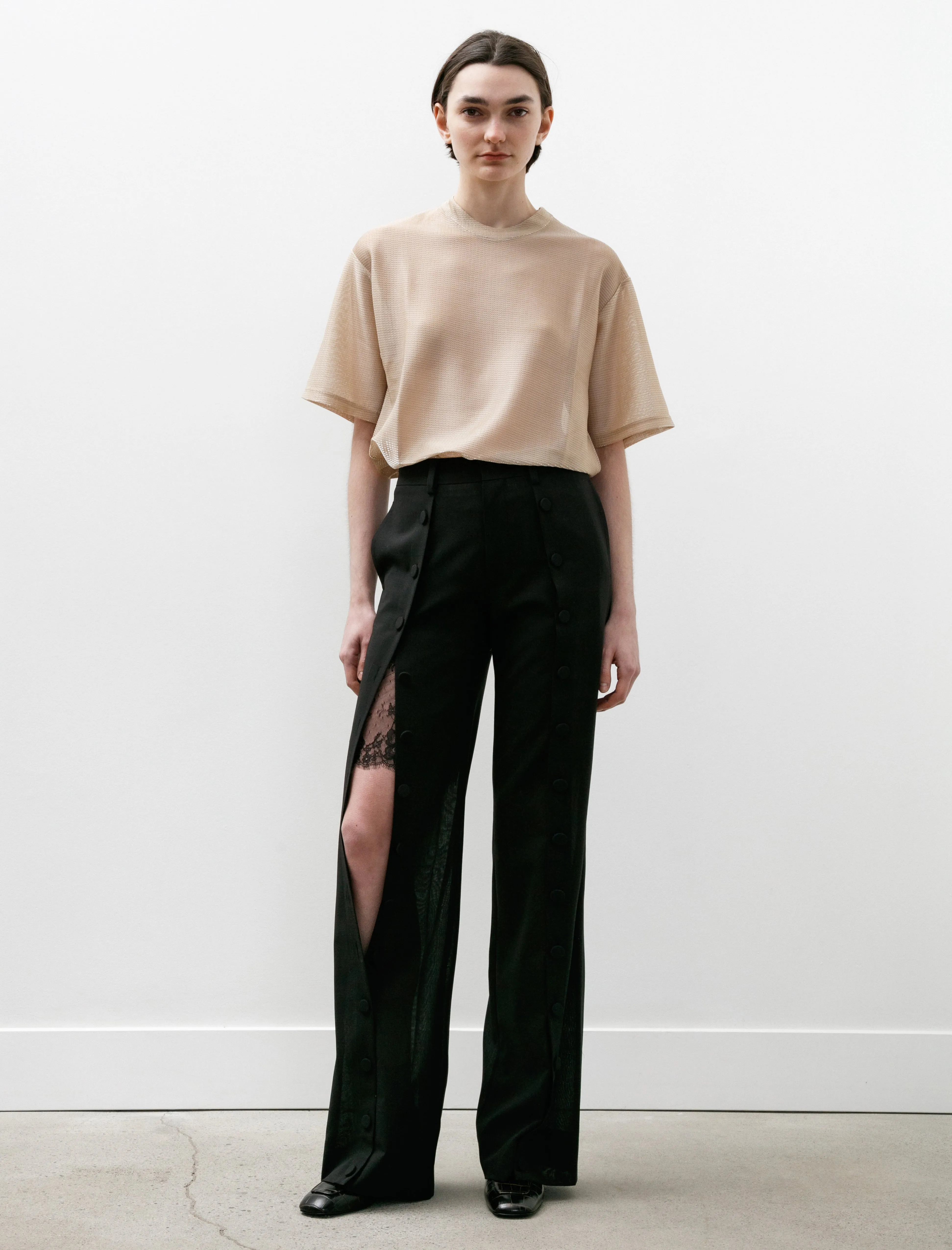 Buttoned Trousers Black