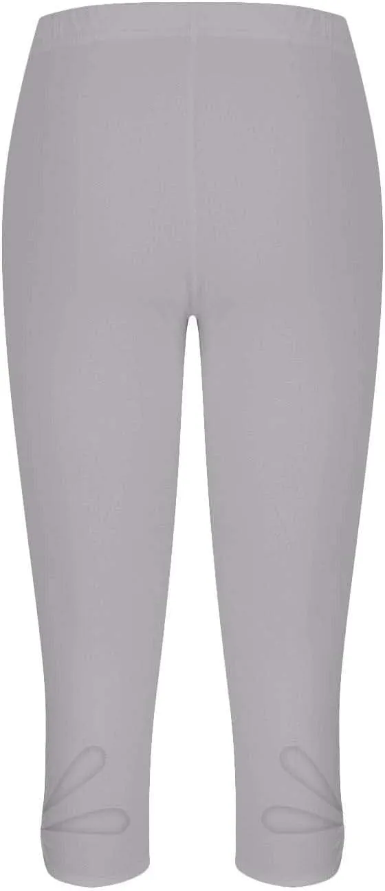 Capri Leggings for Women Summer Cropped High Waisted Knee Length Yoga Pants Comfy Stretchy Workout Compression Pants