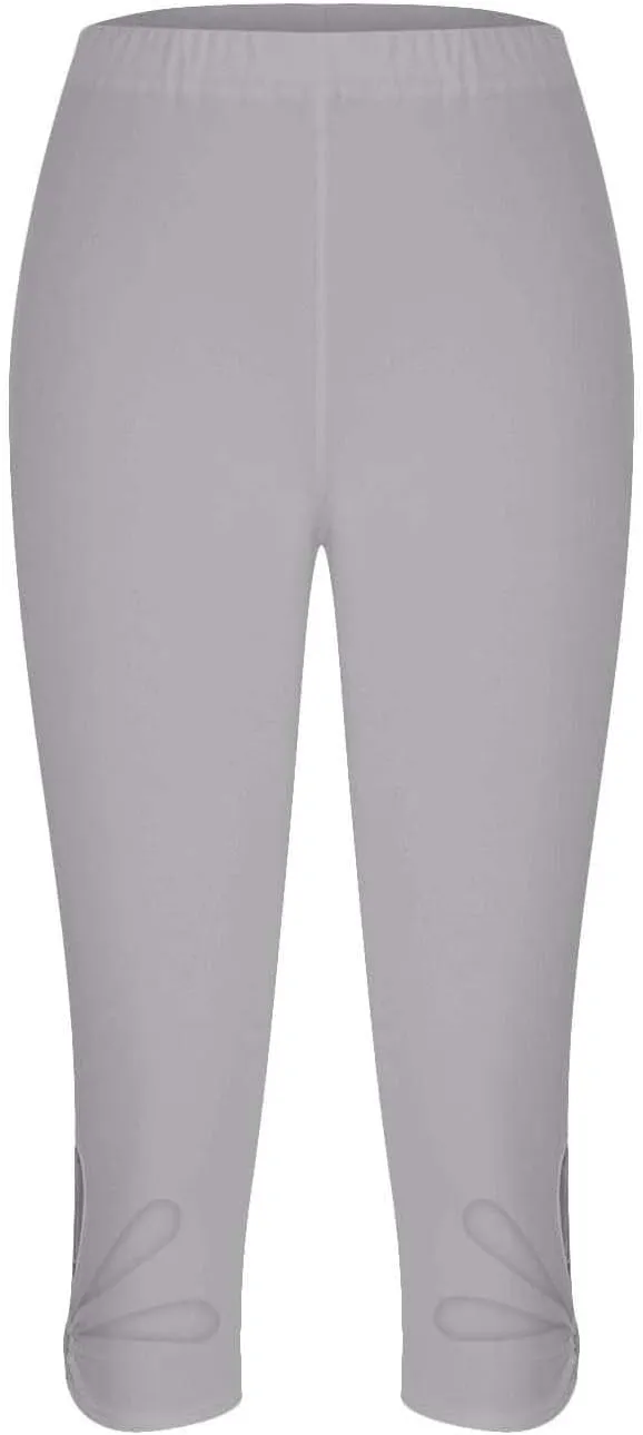 Capri Leggings for Women Summer Cropped High Waisted Knee Length Yoga Pants Comfy Stretchy Workout Compression Pants