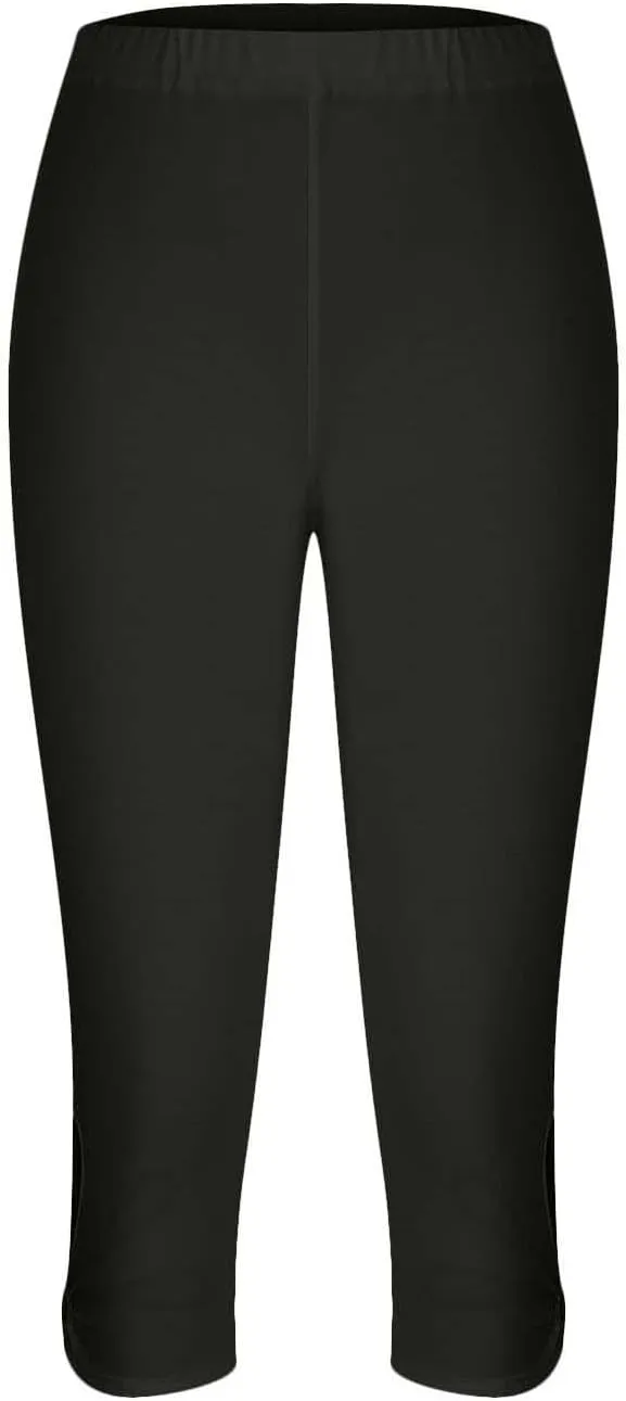 Capri Leggings for Women Summer Cropped High Waisted Knee Length Yoga Pants Comfy Stretchy Workout Compression Pants