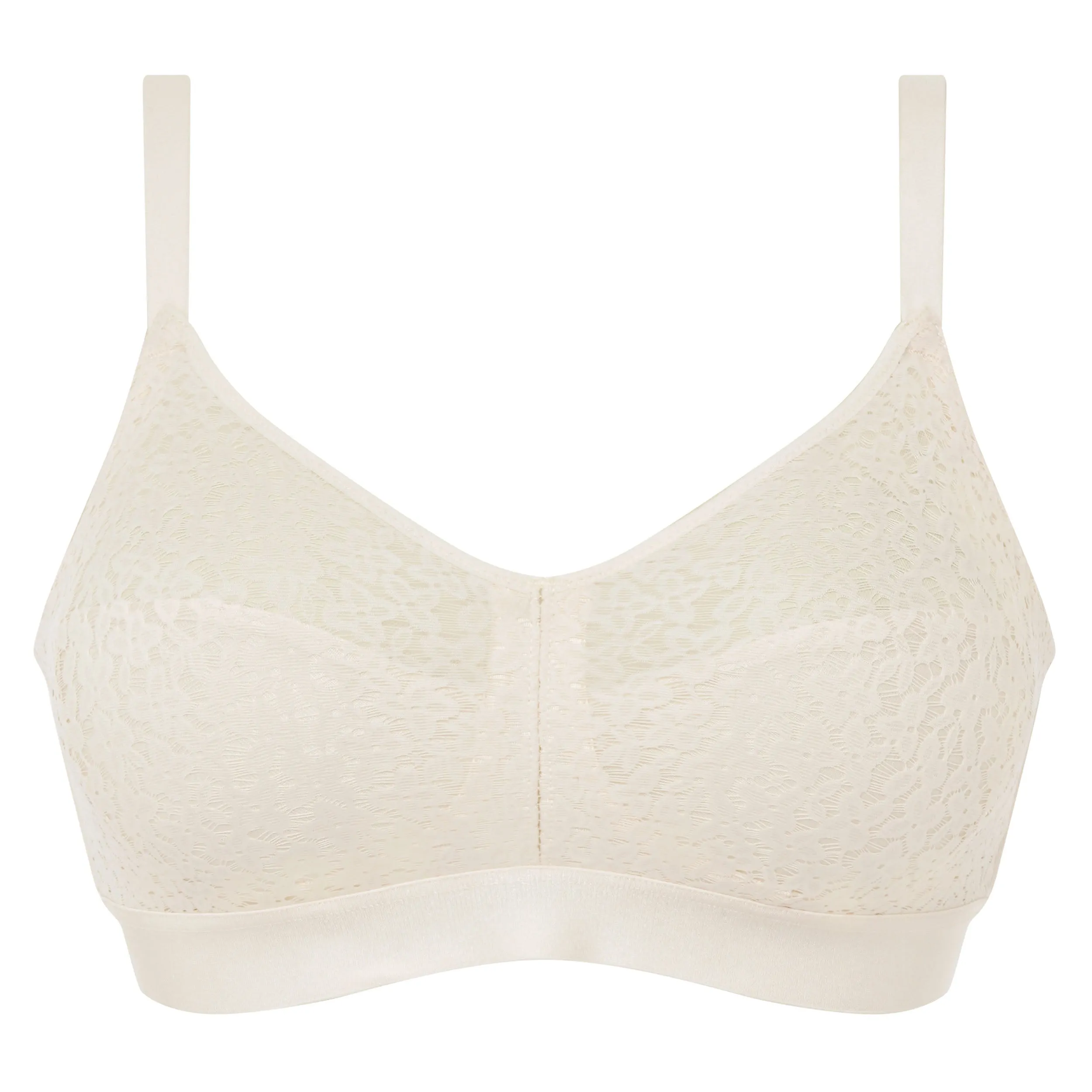 Chantelle Norah Supportive Wire Free Bra - Talc