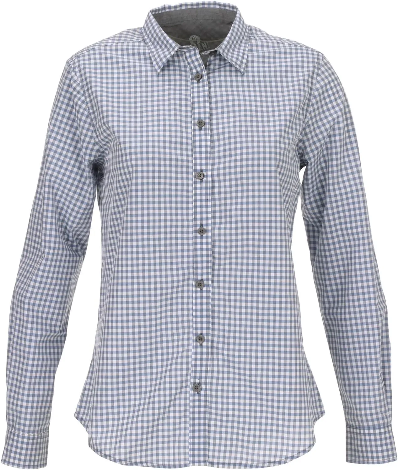 Chef Works Women's Modern Gingham Long Sleeve Dress Shirt