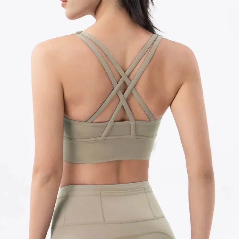 Cross Back Sports Bra