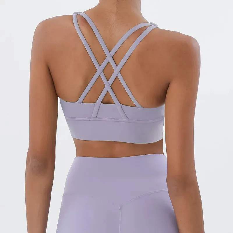 Cross Back Sports Bra