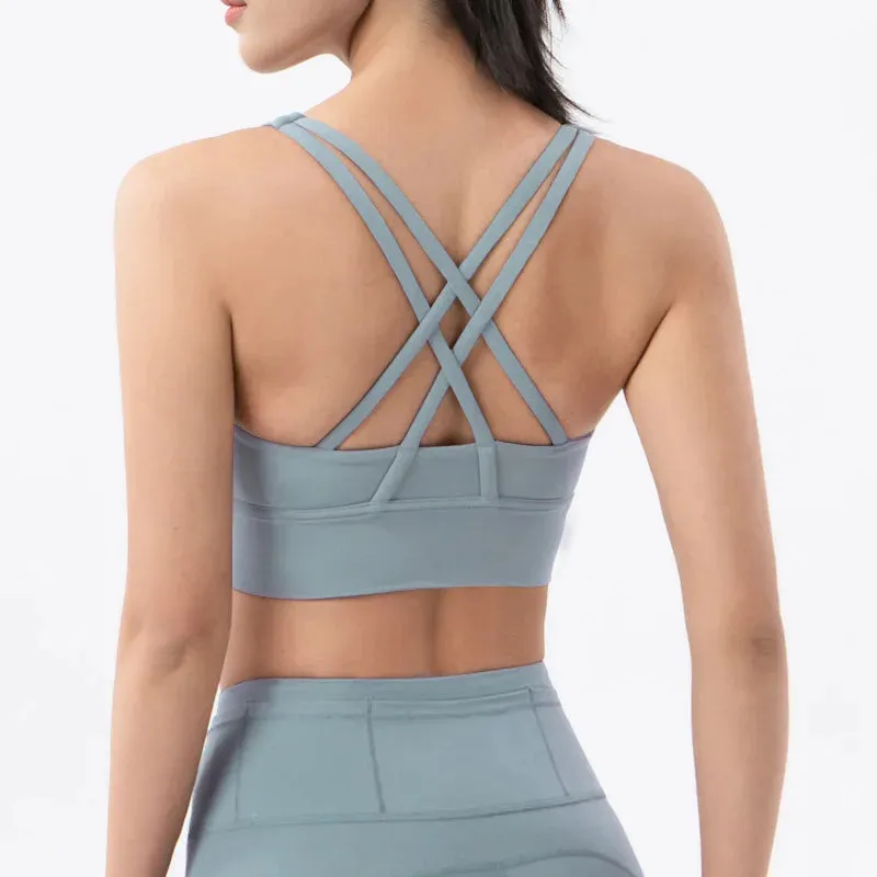 Cross Back Sports Bra