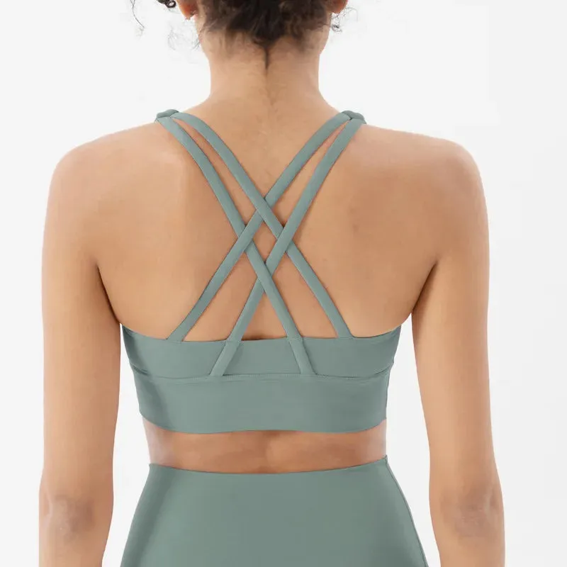 Cross Back Sports Bra