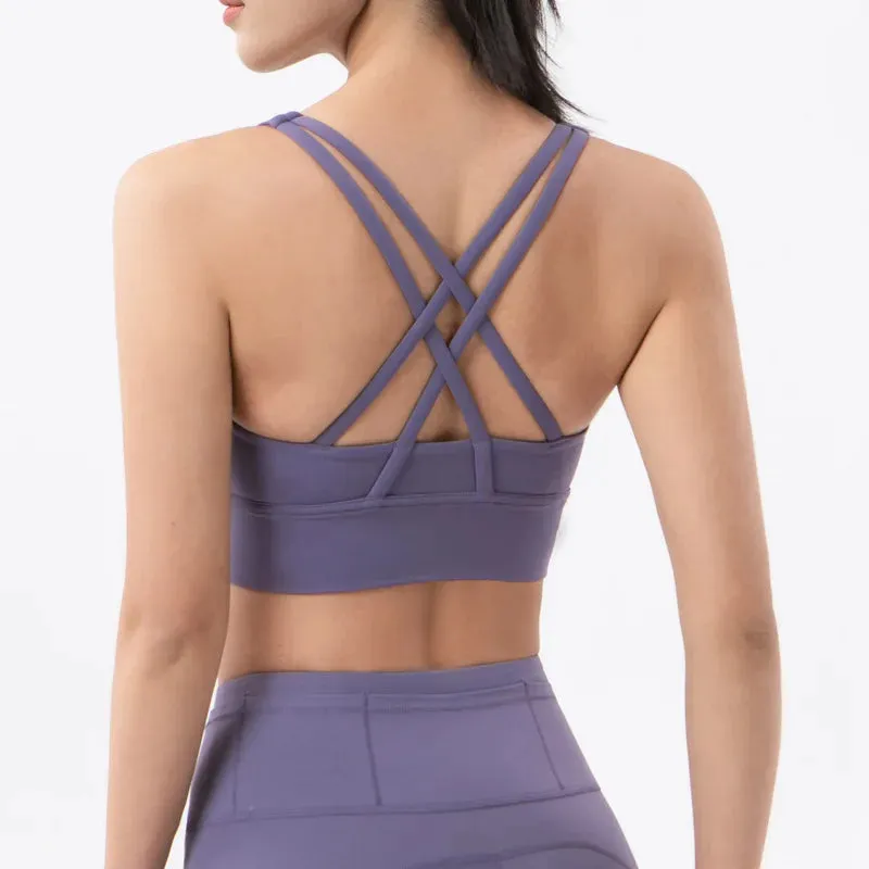 Cross Back Sports Bra