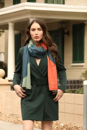 Cuneate Travel Wrap - Cozy Cotton Scarf for Flights | Meraki Unlimited