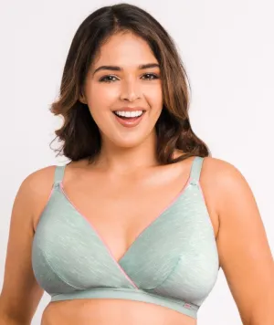 Curvy Kate In My Dreams Soft Cup Wire-Free Bralette - Mint/Pink
