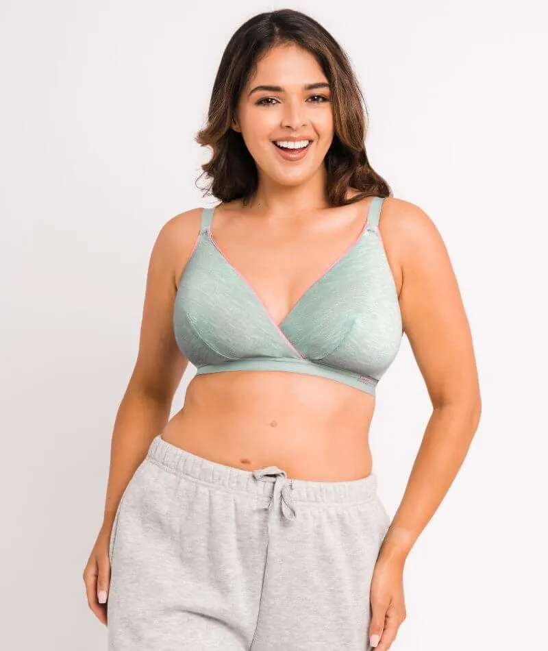 Curvy Kate In My Dreams Soft Cup Wire-Free Bralette - Mint/Pink