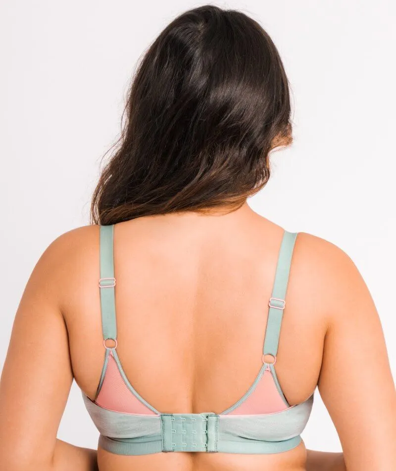 Curvy Kate In My Dreams Soft Cup Wire-Free Bralette - Mint/Pink