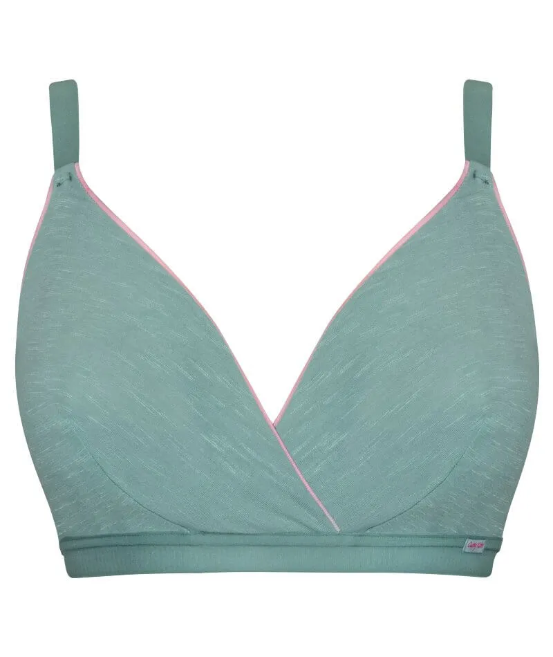 Curvy Kate In My Dreams Soft Cup Wire-Free Bralette - Mint/Pink