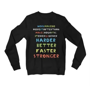 Daft Punk Sweatshirt - Harder, Better, Faster, Stronger