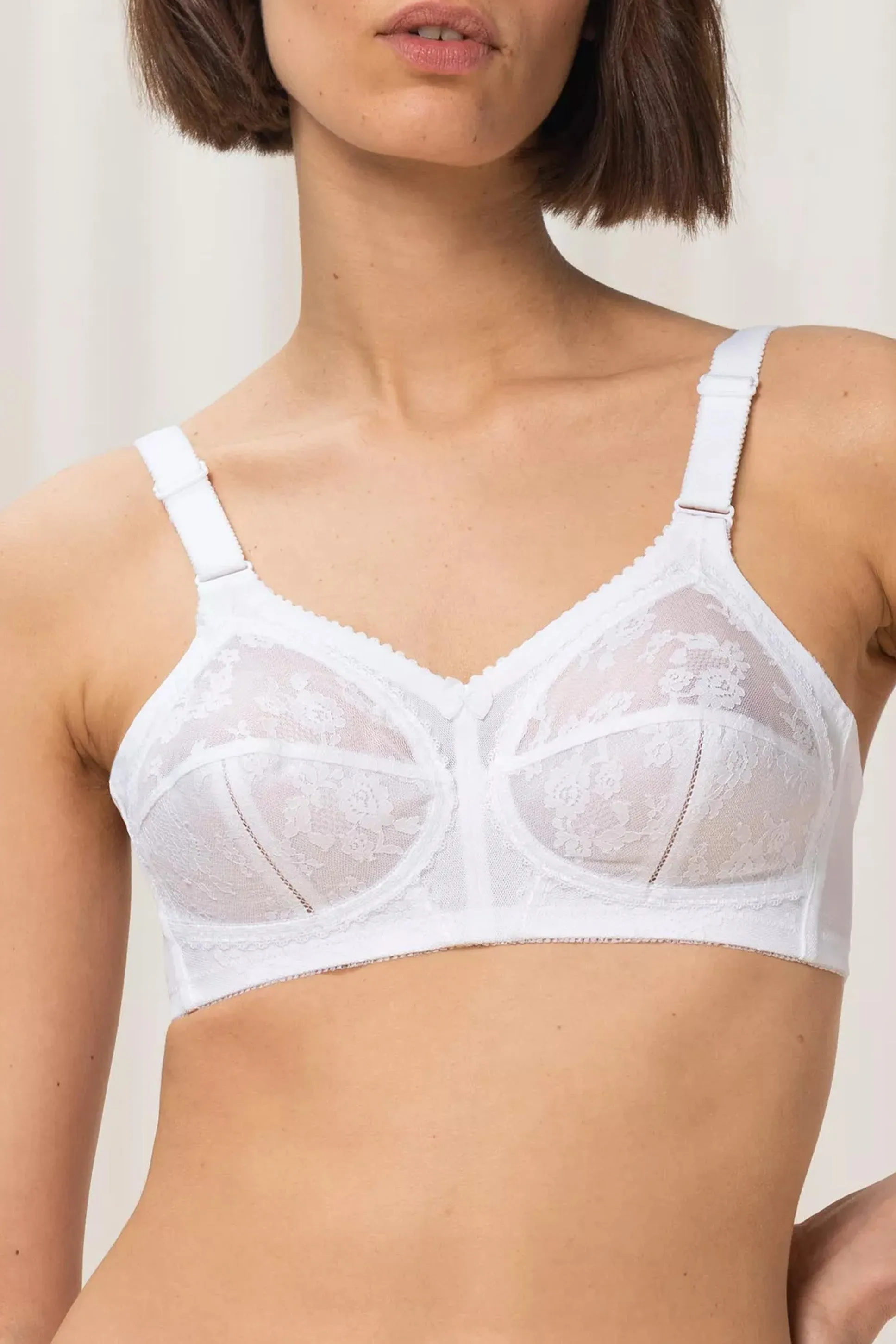 Doreen Lace Bra- White
