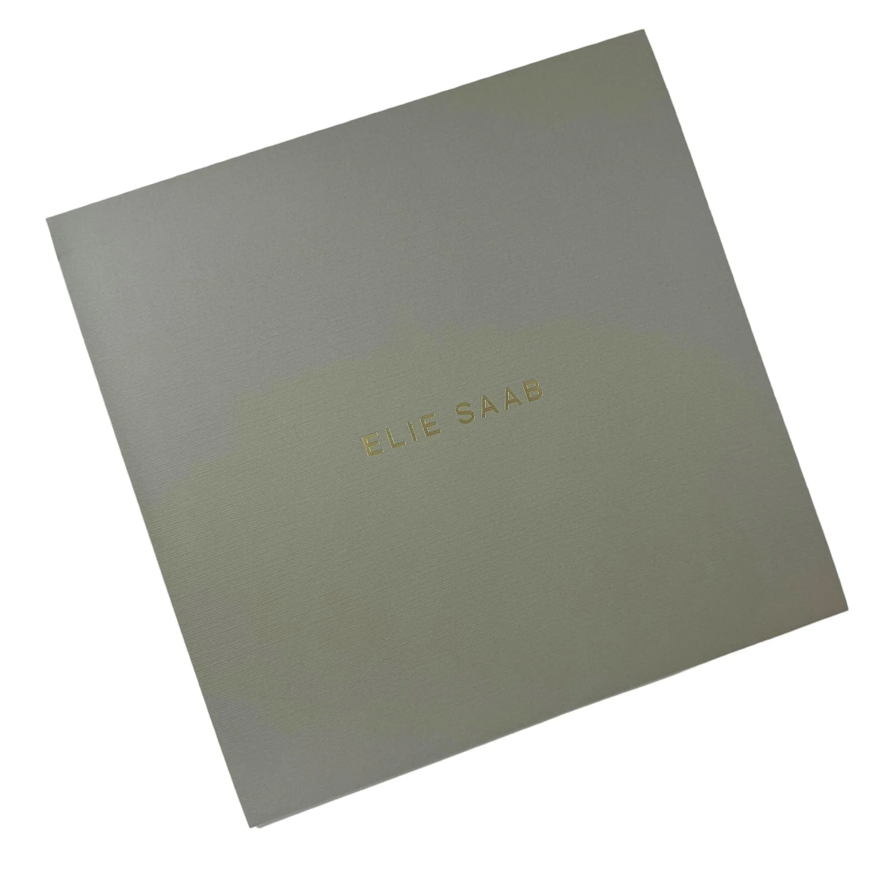 Elie Saab Wool Scarf Gray Blue Design - Extra Large 55 Inch Square Shawl