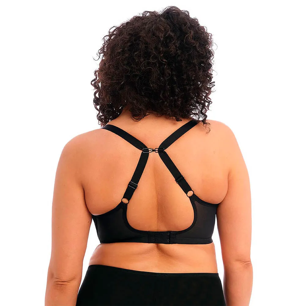 Elomi Brianna Underwire Padded Half Cup Bra, Black