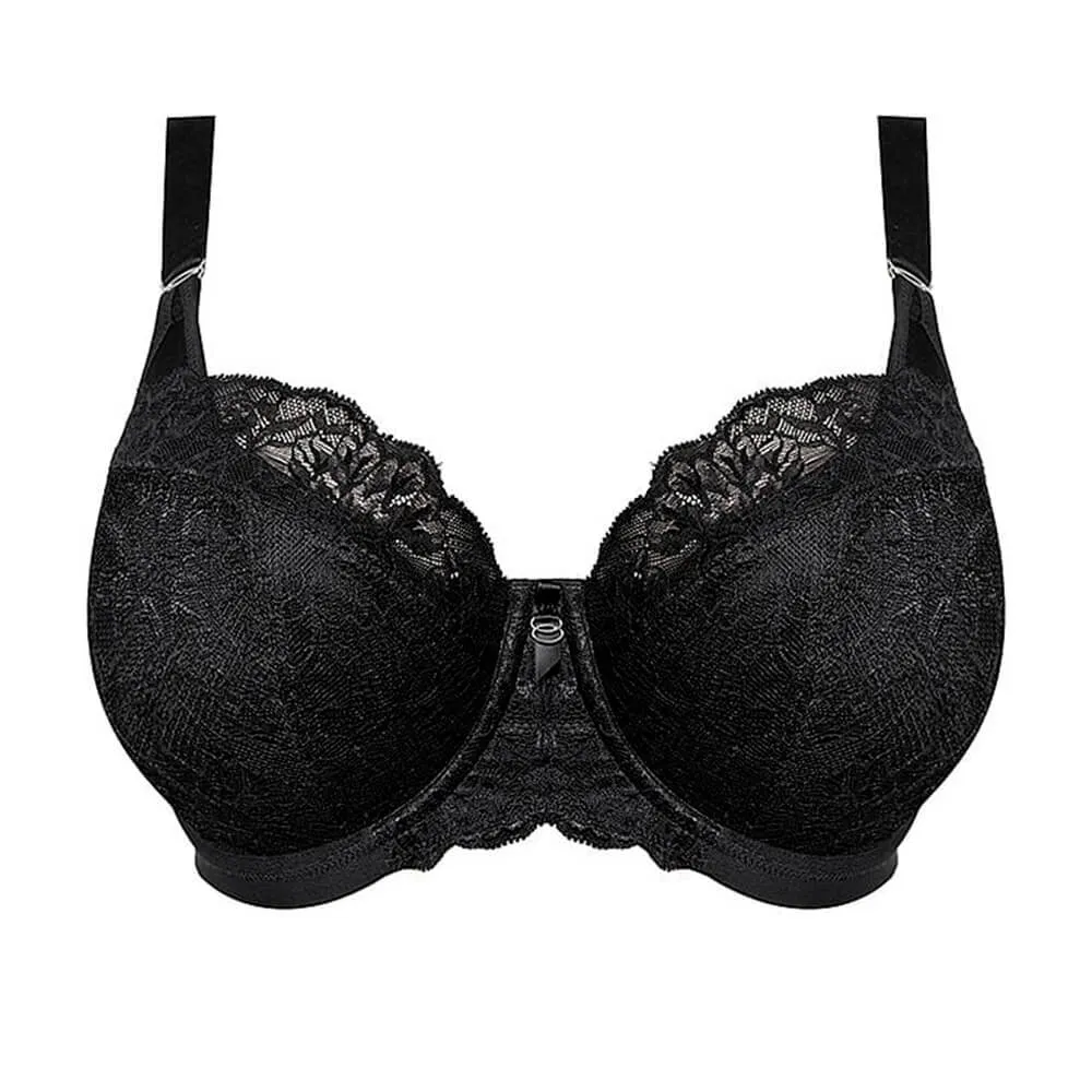 Elomi Brianna Underwire Padded Half Cup Bra, Black
