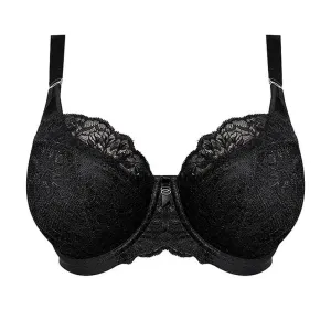 Elomi Brianna Underwire Padded Half Cup Bra, Black