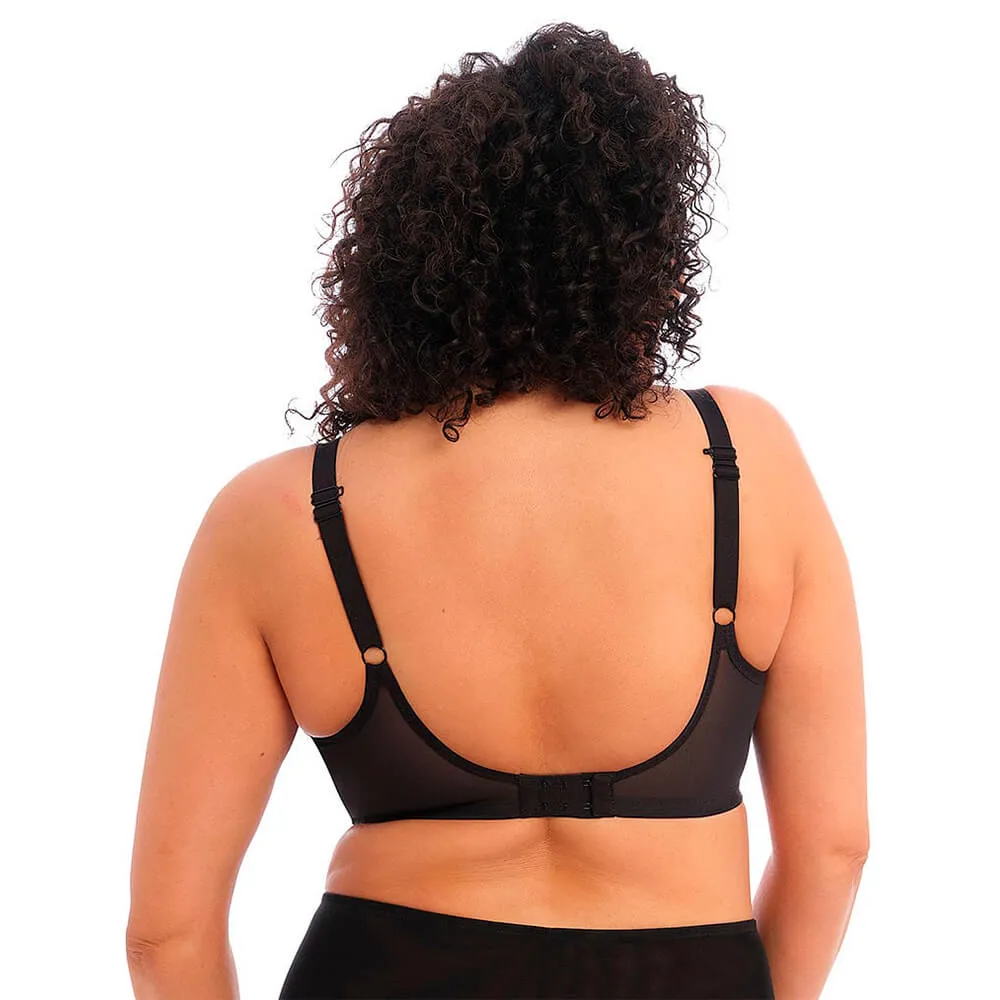 Elomi Brianna Underwire Padded Half Cup Bra, Black