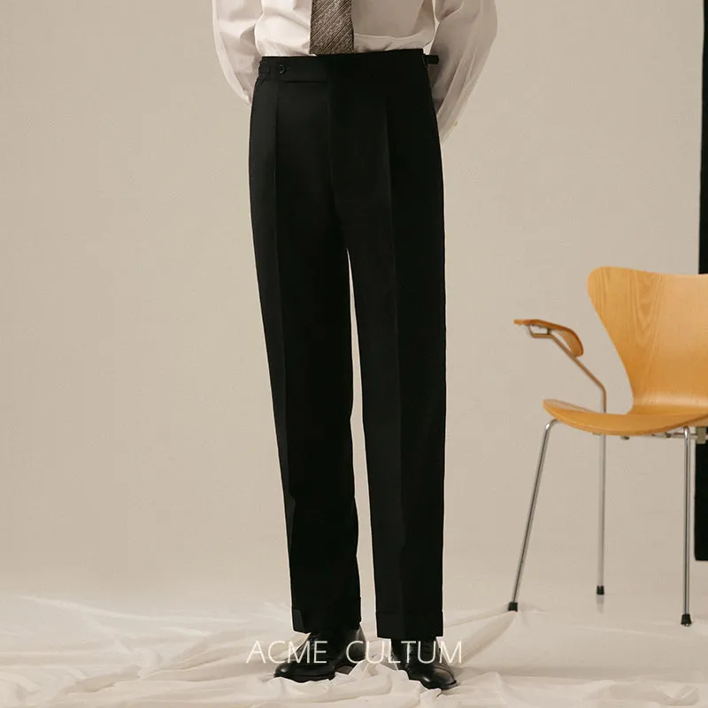 Extra Black Wool Trousers