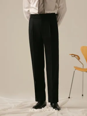 Extra Black Wool Trousers