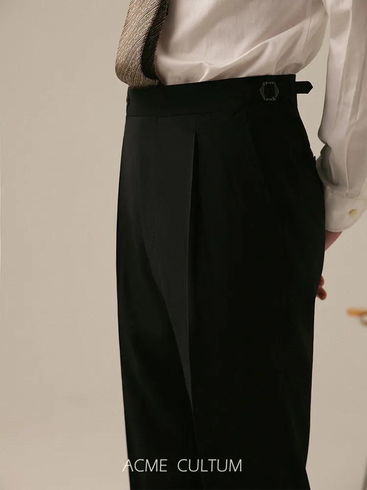 Extra Black Wool Trousers