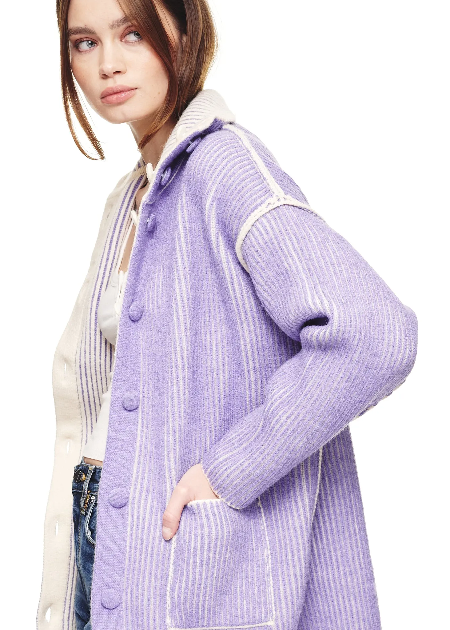 Find Me Now Nan Reversible Knit Jacket