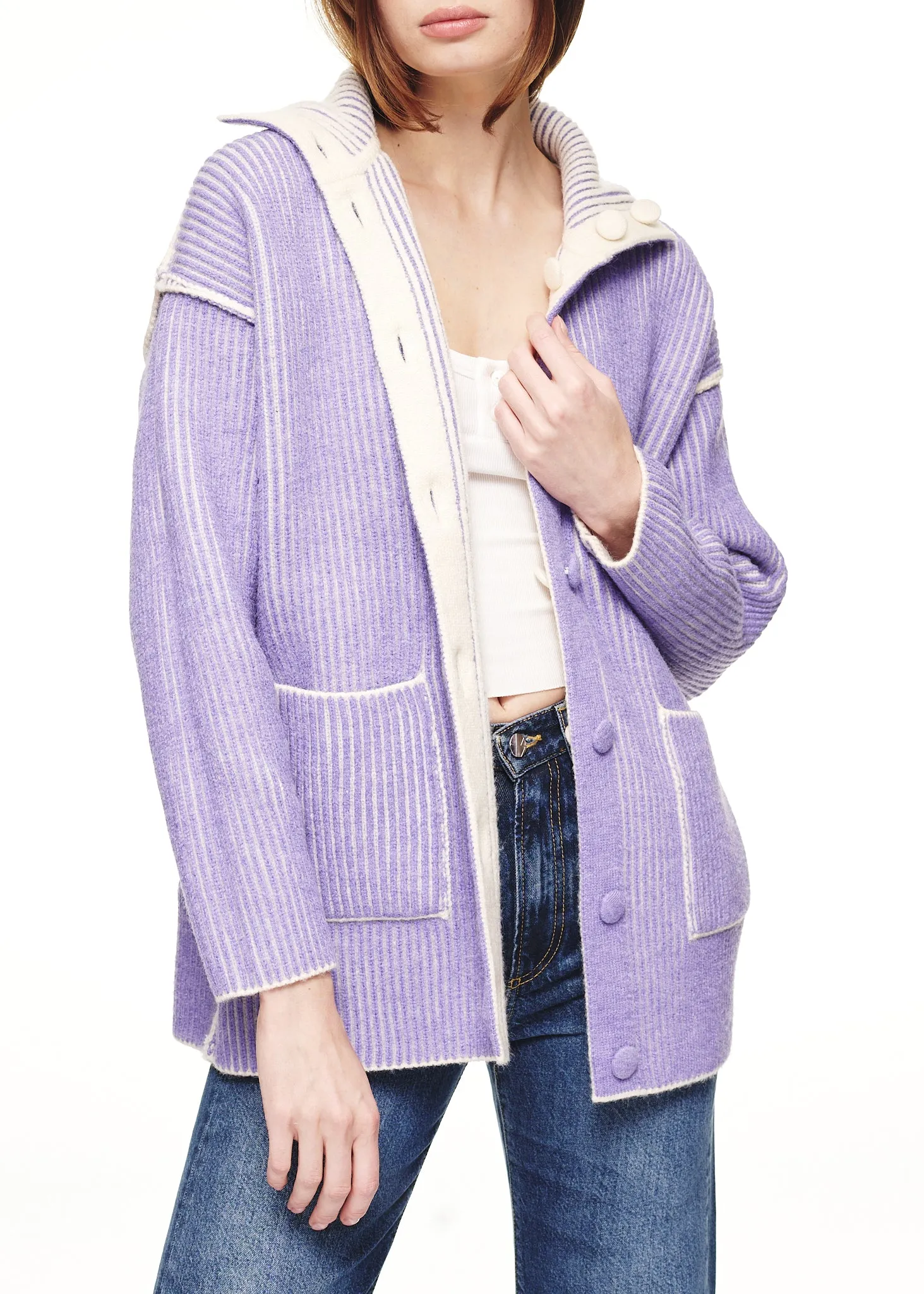 Find Me Now Nan Reversible Knit Jacket