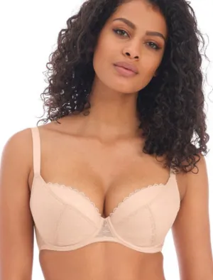 Freya Signature UW Padded Plunge Bra, Natural Beige | Freya Plunge Bras