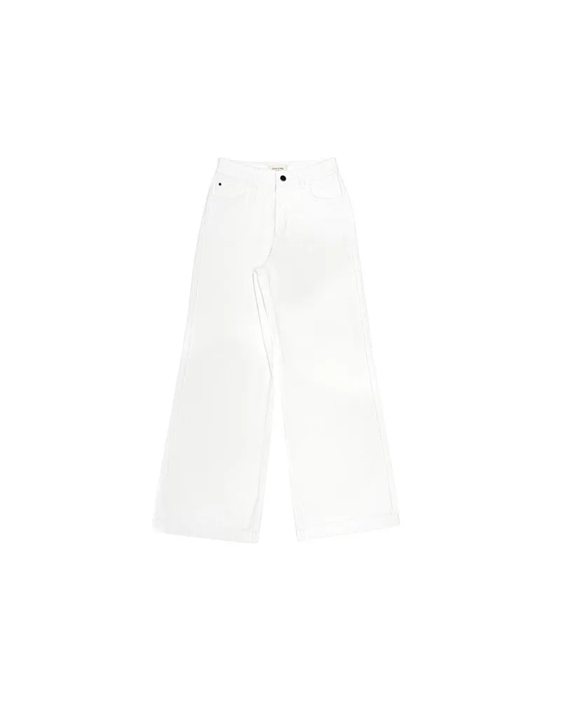Grace & Mila James cotton flared jeans White