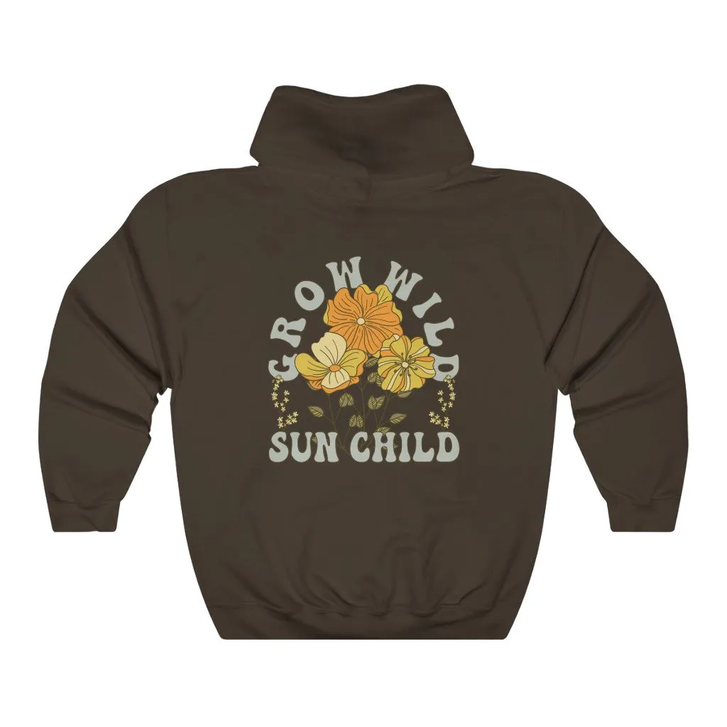 Grow Wild Sun Child | Retro Boho Hoodie