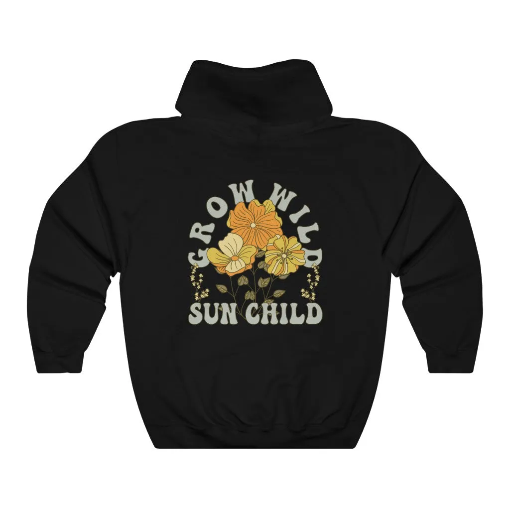 Grow Wild Sun Child | Retro Boho Hoodie
