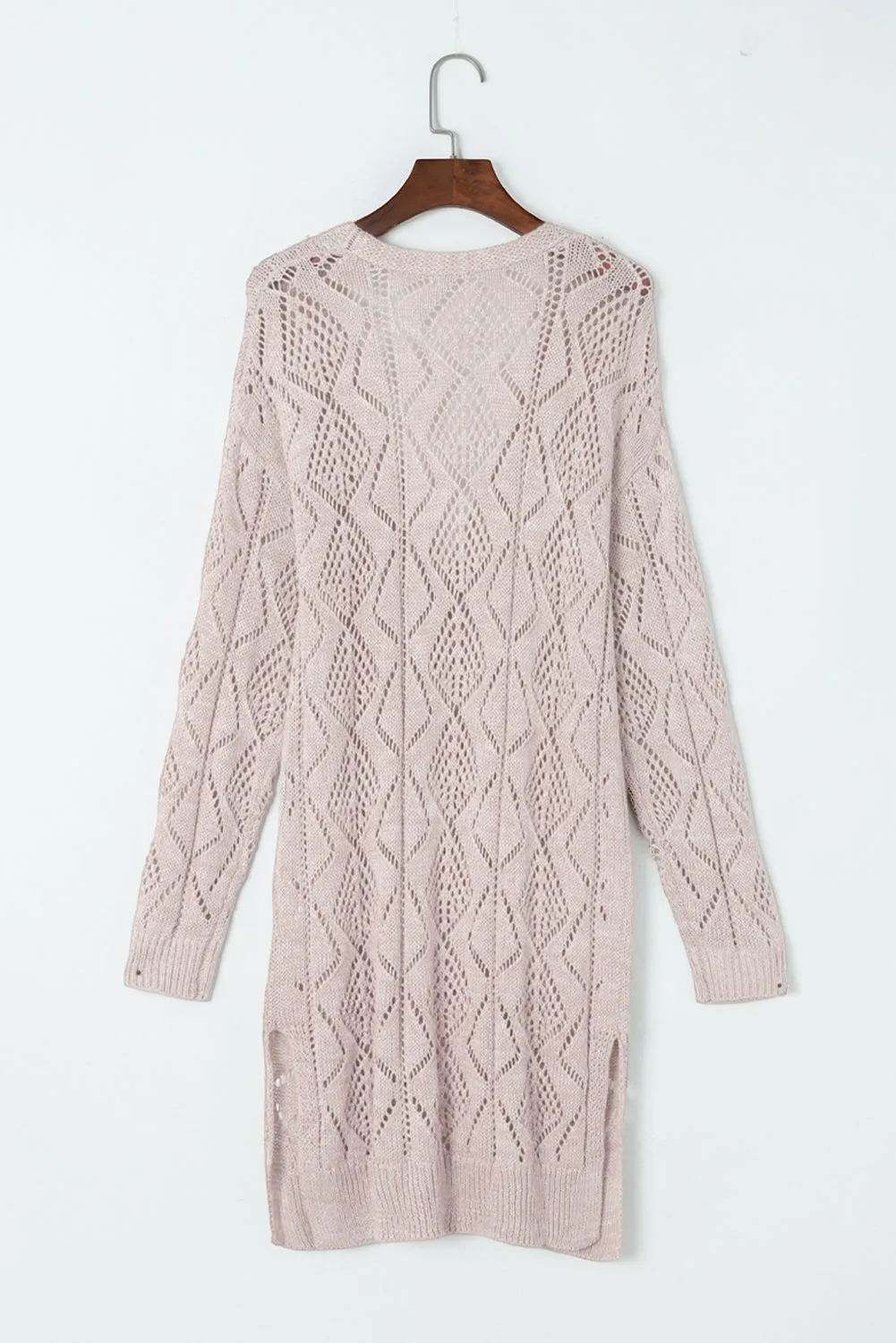 Hollow-out Openwork Knit Cardigan